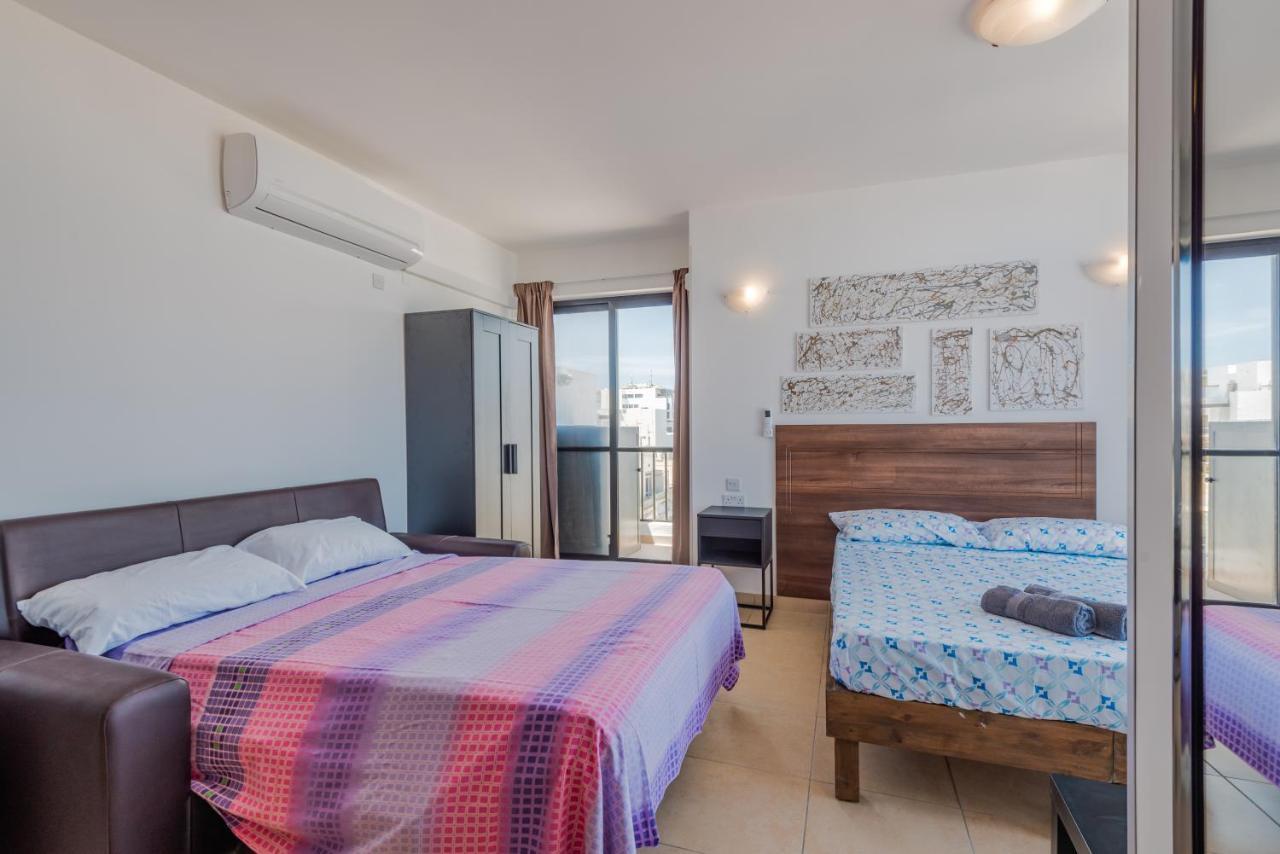 Penthouse With Seaview Terrace Leilighet San Pawl il-Baħar Eksteriør bilde